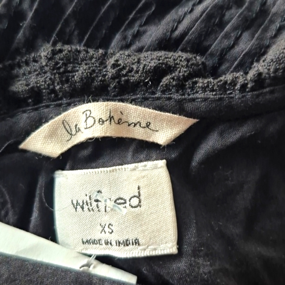 Aritzia Wilfred La Boheme Elia Black Minidress Size XS - Picture 8 of 12